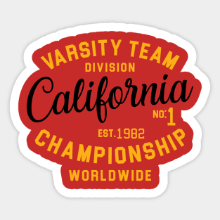 California varsity Team Sticker